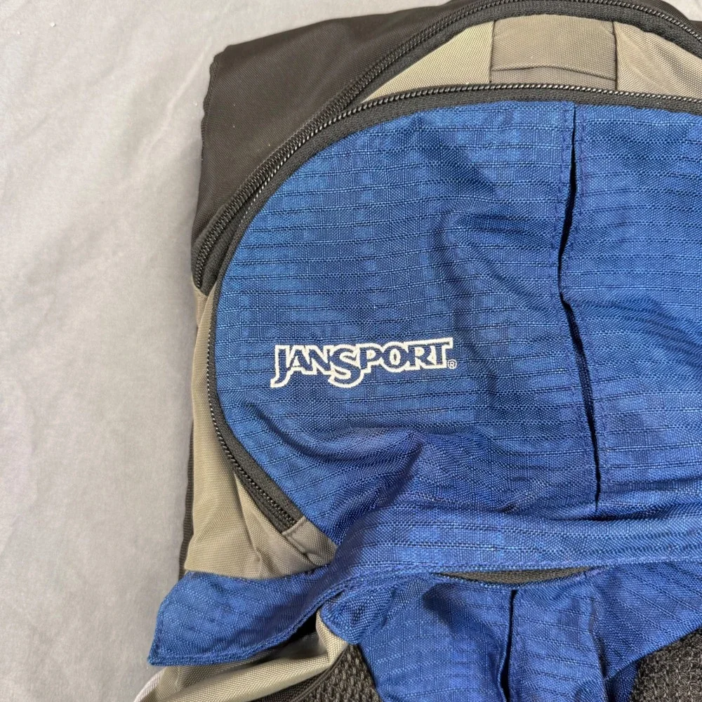 JanSport Nalgene Hydration Backpack Blue Grey Hiking Trail Running Pack